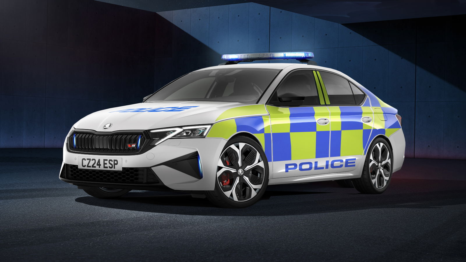 Skoda Octavia vRS police car